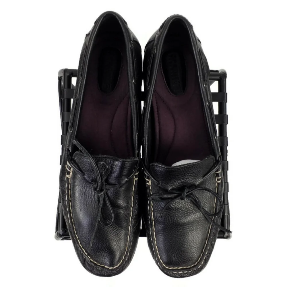 Sperry 9774852 Slip-On Leather Dress Loafer Womens Black 9.5M